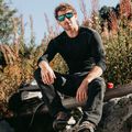 Sunglasses GOG Pamir matt metallic black/black/reflex white blue 7