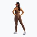 Women's training leggings BeShaped Gym Queen brown 3