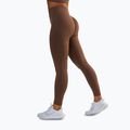 Women's training leggings BeShaped Gym Queen brown 5