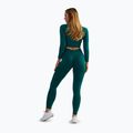 Women's training top BeShaped Power Up! LS dark green 3