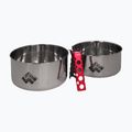 Alpinus Yucatan 2l, 1.5l and 0.6l steel hiking cookware set 2