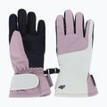 Children's ski gloves 4F Fnk U189 light pink