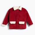 Children's jacket KID STORY Teddy warm red flowers 2