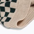 Children's winter cap KID STORY Merino green chessboard 4