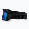 Ski goggles IMX Snow black matt/black/green irridium/bown 4