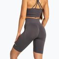 Women's biker training shorts Gym Glamour Push Up 2.0 dark silver 2