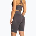 Women's biker training shorts Gym Glamour Push Up 2.0 dark silver 5