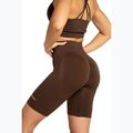 Women's biker training shorts Gym Glamour Push Up 2.0 dark chocolate 5