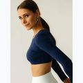 Women's yoga top JoyInMe Core Crop Top dark navy 4