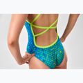 SWEEP Aqua Hippos women's one-piece swimsuit blue/yellow/green 4