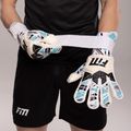 Football Masters Invictus X Pro RF white/ocean goalkeeping gloves 8