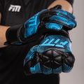 Football Masters Varis X NC goalkeeper gloves black/blue 3