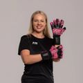 Football Masters Varis X NC goalkeeper gloves black/pink 3