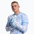Goalkeeper gloves Football Masters Invictus X PRO white/blue 2