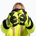 Goalkeeper gloves Football Masters Invictus X PRO yellow fluo 4
