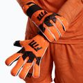 Goalkeeper gloves Football Masters Invictus X PRO orange fluo 8
