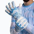 Goalkeeper gloves Football Masters Varis X PRO white/blue 6