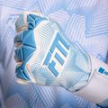 Goalkeeper gloves Football Masters Varis X PRO white/blue 7