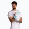Goalkeeper gloves Football Masters Invictus X white/blue 2