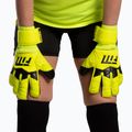 Goalkeeper gloves Football Masters Invictus X yellow fluo 4