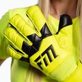 Goalkeeper gloves Football Masters Invictus X yellow fluo 5