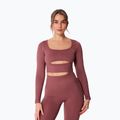 Women's training longsleeve Carpatree Dopamine Buzz Seamless rose/brown 6