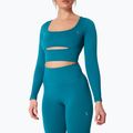 Women's training longsleeve Carpatree Dopamine Buzz Seamless petrol green 3