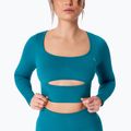 Women's training longsleeve Carpatree Dopamine Buzz Seamless petrol green 4