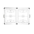 Yakimasport folding tactical board white 100182