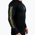 Men's Ground Game Athletic Gold Rashguard black RASHATHGOLDLS 2