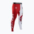 Ground Game Kettei men's leggings red and white 2