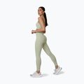 Women's training leggings 4F Solar Punk FNK F399 light green allover 4