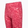 Children's leggings 4F The Color'S Energy FNK F432 light pink allover 3