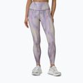 Women's training leggings 4F Solar Punk FNK F454 light yellow allover