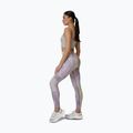 Women's training leggings 4F Solar Punk FNK F454 light yellow allover 4