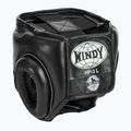Boxing helmet WINDY Genuine Leather black 3