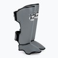 Tibia and foot protectors RAJA BOXING Lightweight Shin Guards Semi Leather grey
