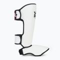 Tibia and foot protectors RAJA BOXING Lightweight Shin Guards Semi Leather white 2