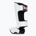 Tibia and foot protectors RAJA BOXING Lightweight Shin Guards Semi Leather white 3