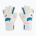 4keepers Champ Aqua V Nc goalkeeper gloves white and blue