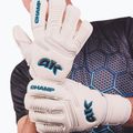 Children's goalkeeper gloves 4keepers Champ Aq Contact VII RF2G Jr white 10