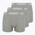 Men's boxers PROSTO KL252MACC 3 pairs gray