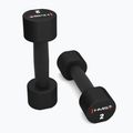 HMS HPT02 TPU dumbbells 2 pcs. 2 kg black 2