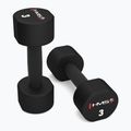 HMS HPT02 TPU dumbbells 2 pcs. 3 kg black 3