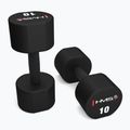 HMS HPT02 TPU dumbbells 2 pcs. 10 kg black 2