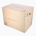 Wooden plyometric box HMS DSC01 brown 17-62-100