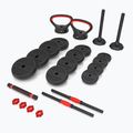 HMS SGN130 Pro Set 6W1 30kg weights black/red 2