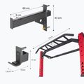 Folding training rack HMS KLT23 red/black 8