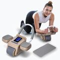Automatic abdominal muscle exercise wheel with display HMS KA08 brown 10