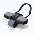 Automatic abdominal muscle exercise wheel with support HMS KA10 black 8